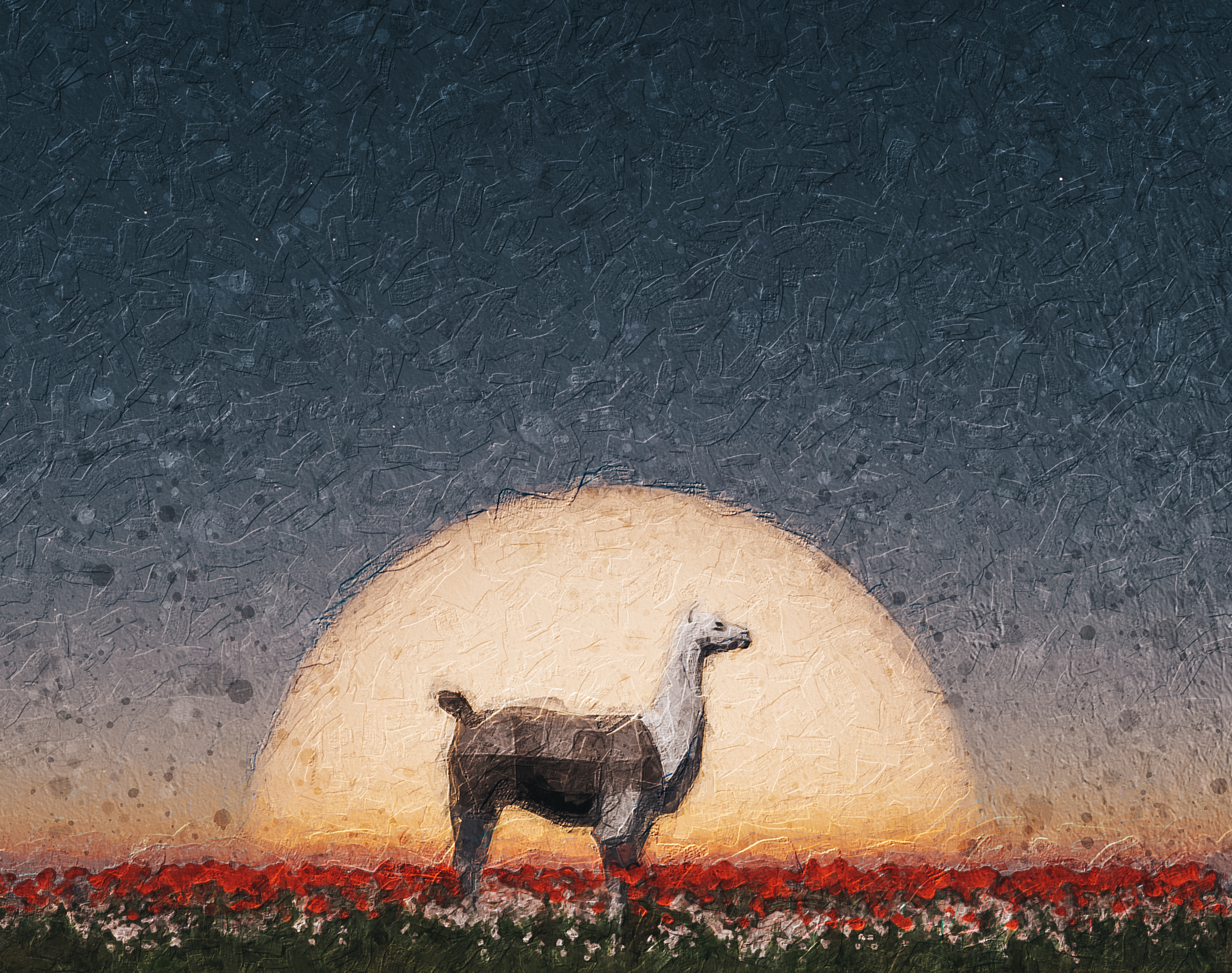 Nft sunset llama 
