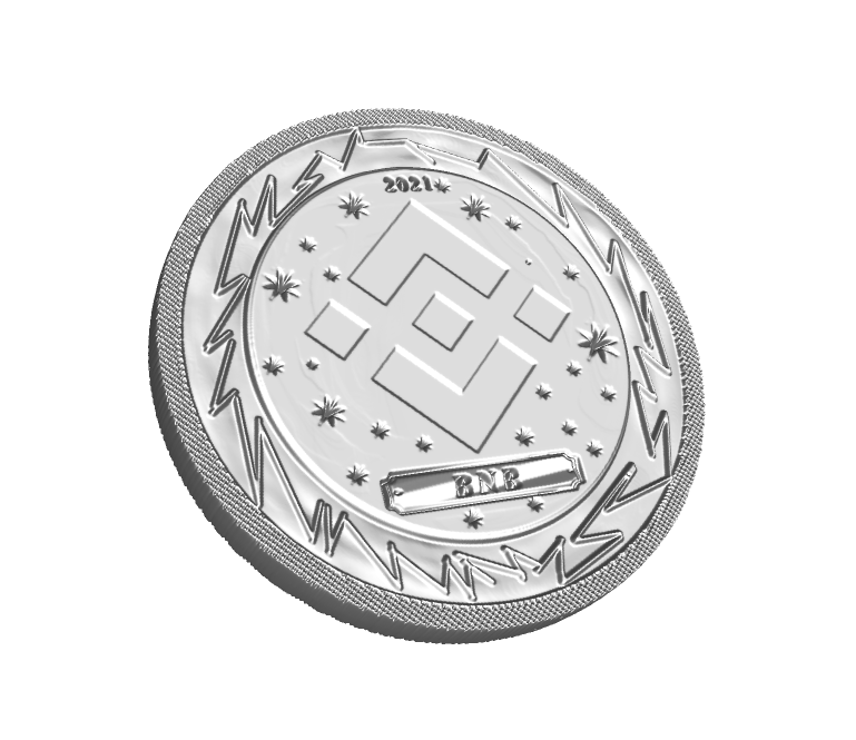 Nft Silver coin - BNB 1 of 5