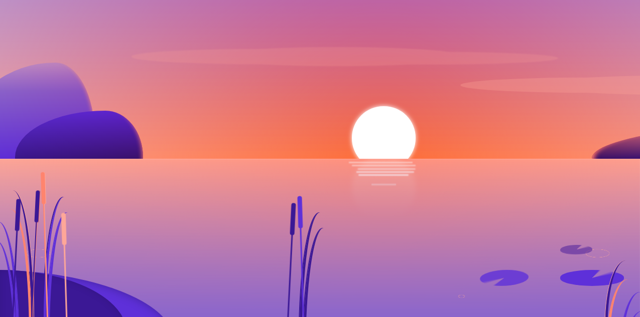 Nft Sunrise over still lake