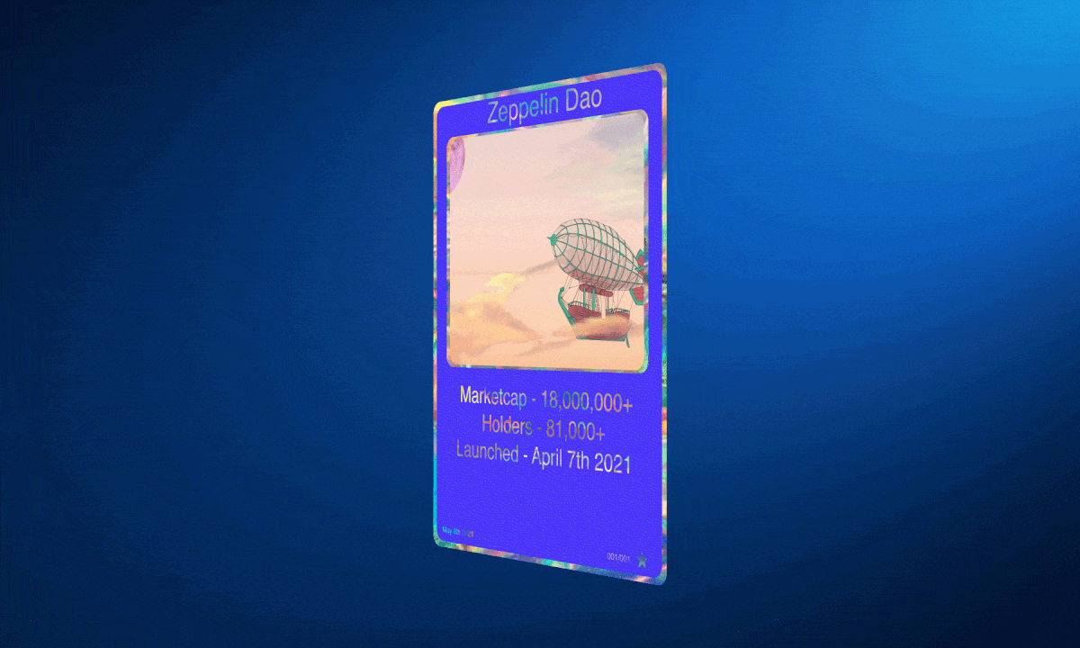 Nft Zeppelin Dao Trading Card