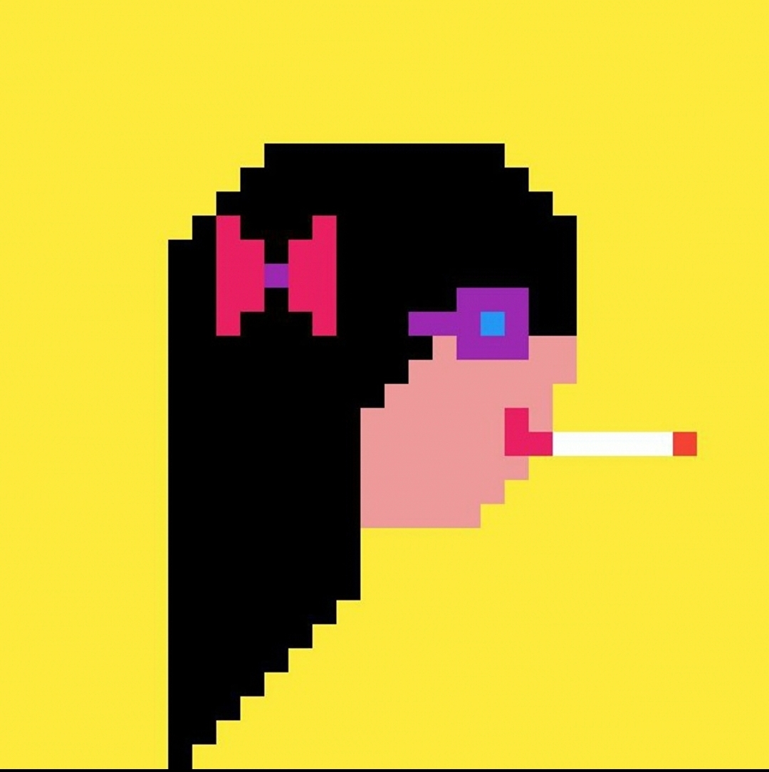 Nft Polygonpunk Style milf smoking