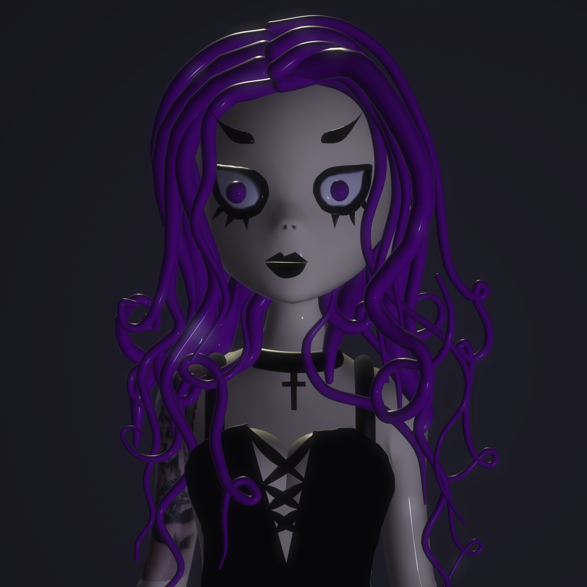 Nft Goth Girl #1