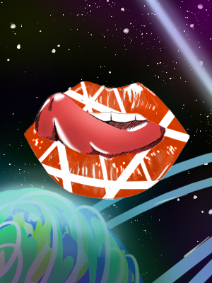 Nft N3372 Galaxy Juicy Mouth