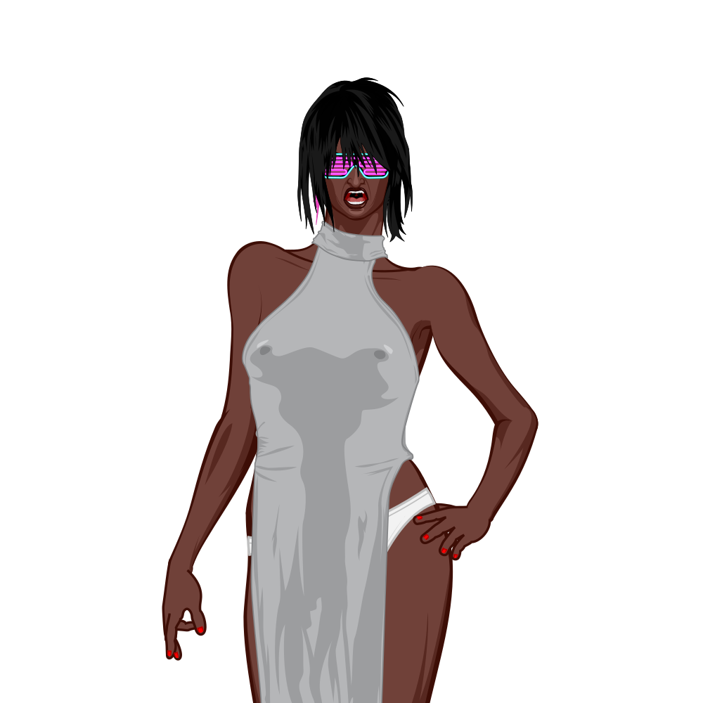 Nft Women with black hair #004