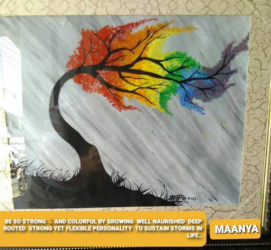 Nft #AG25*STRONG HAPPY TREE PAINTI