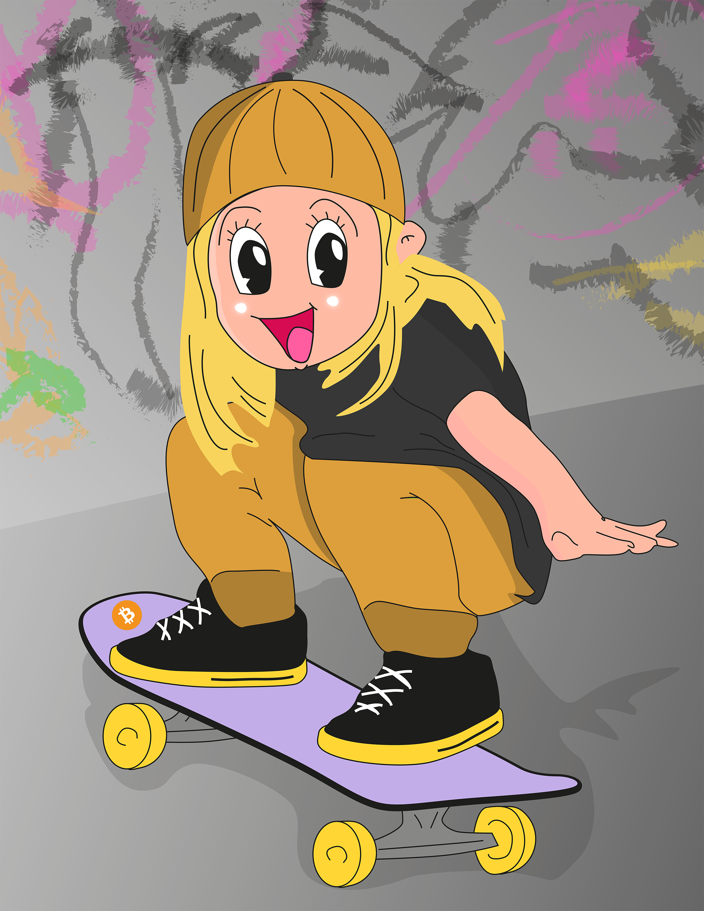 Nft BTC - Skate Girl #1