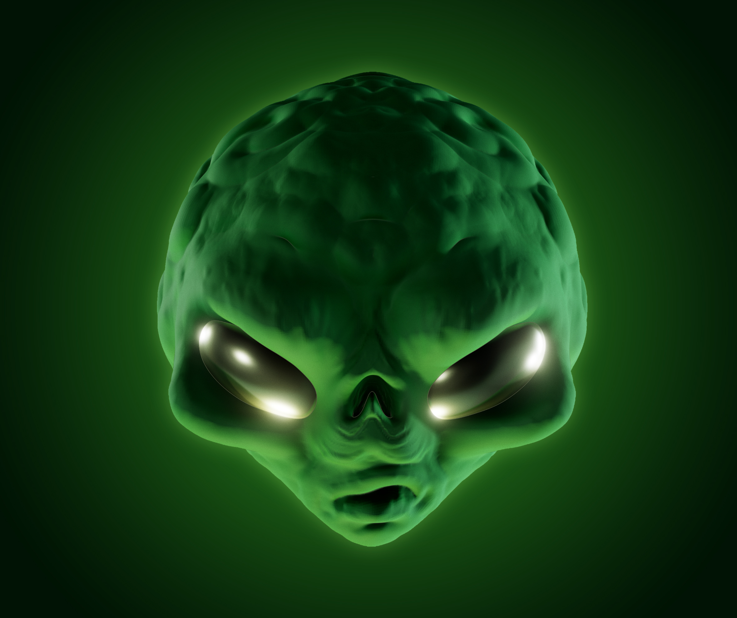 Nft 3D Alien Skull #1 