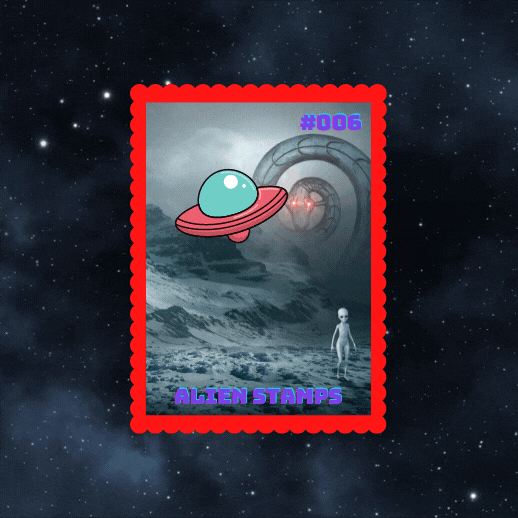 Nft Alien Stamps Official #006