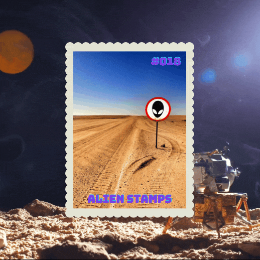 Nft Alien Stamps Official #018