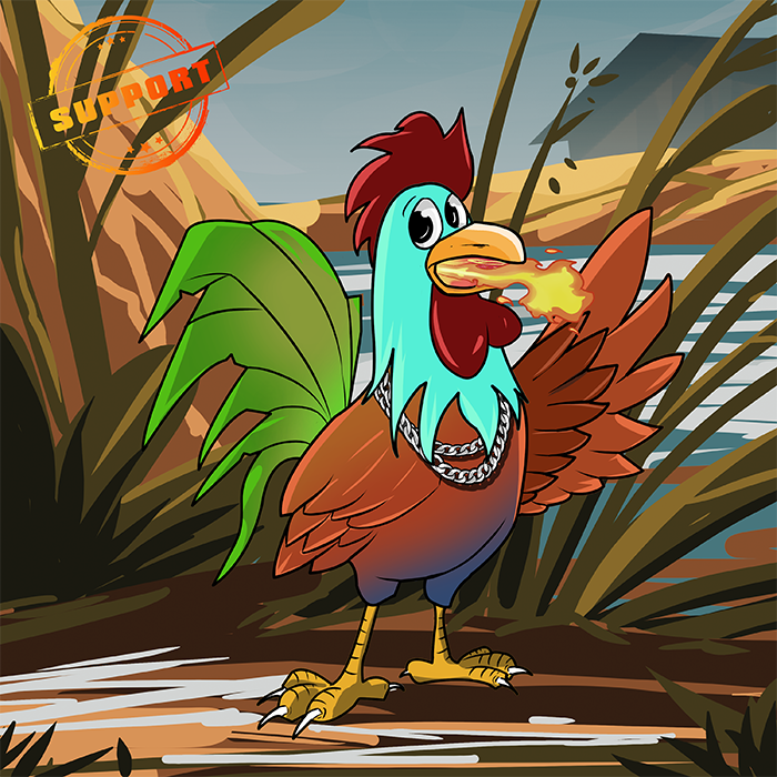 Nft UFX Support NFT ROOSTER #08