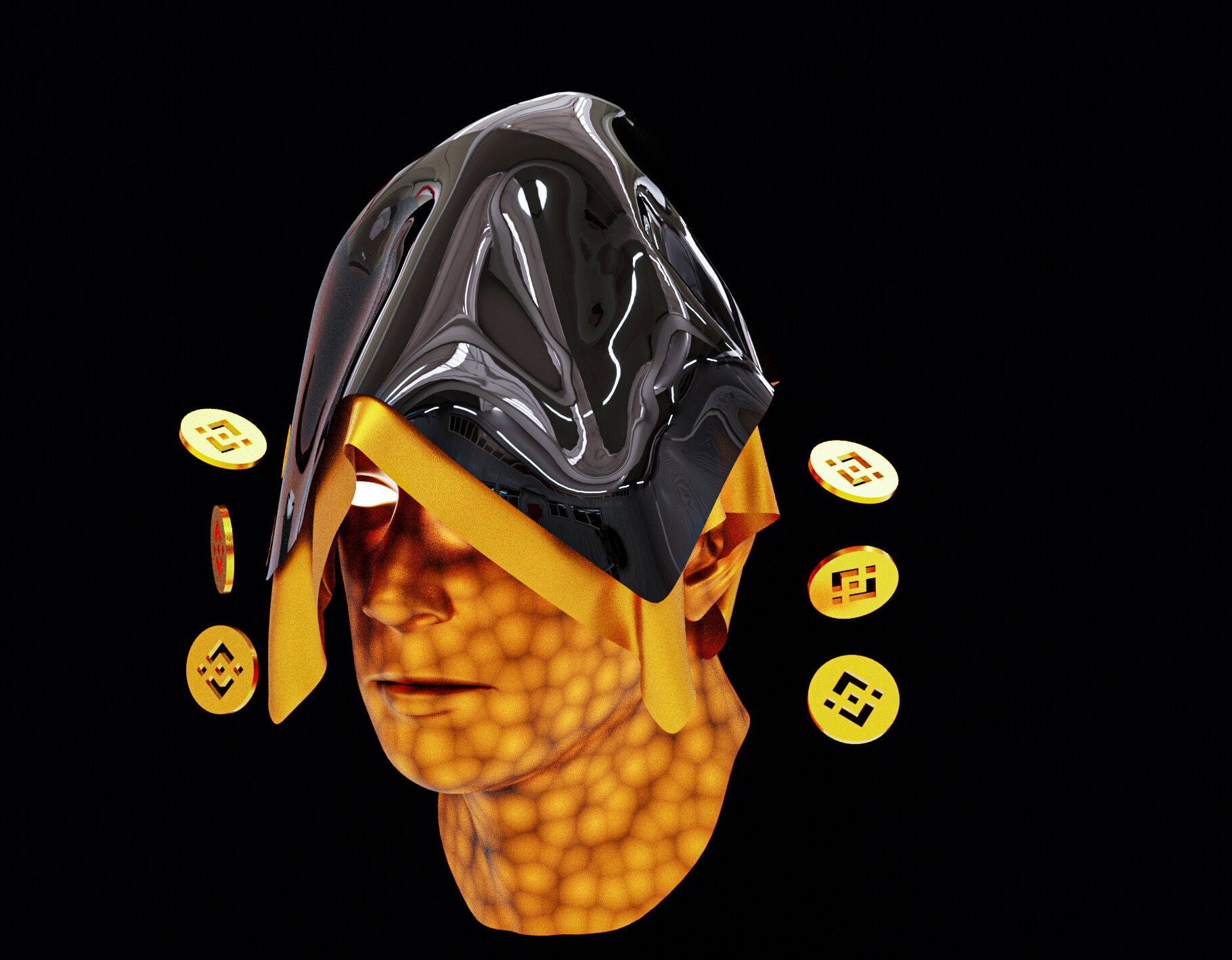 Nft Anonymous crypto Head #Bnb