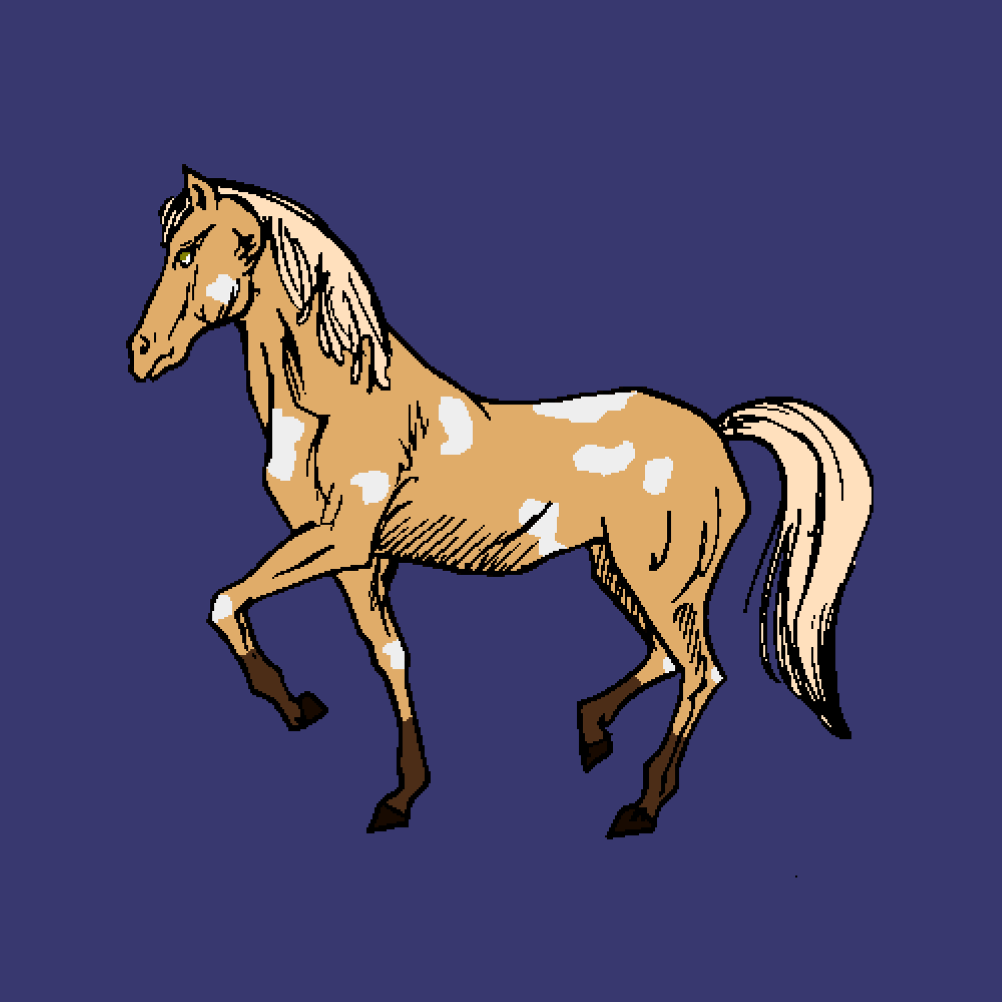 Nft Pixel Horses #0006
