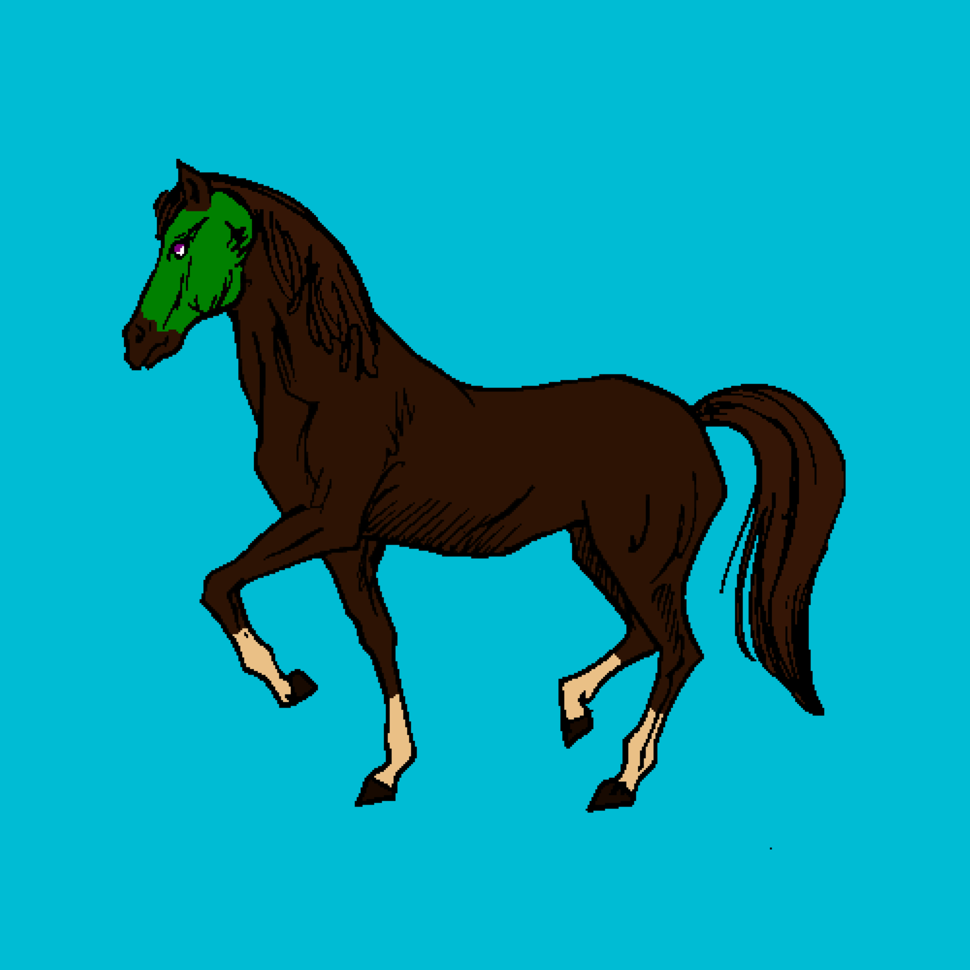 Nft Pixel Horses #0007