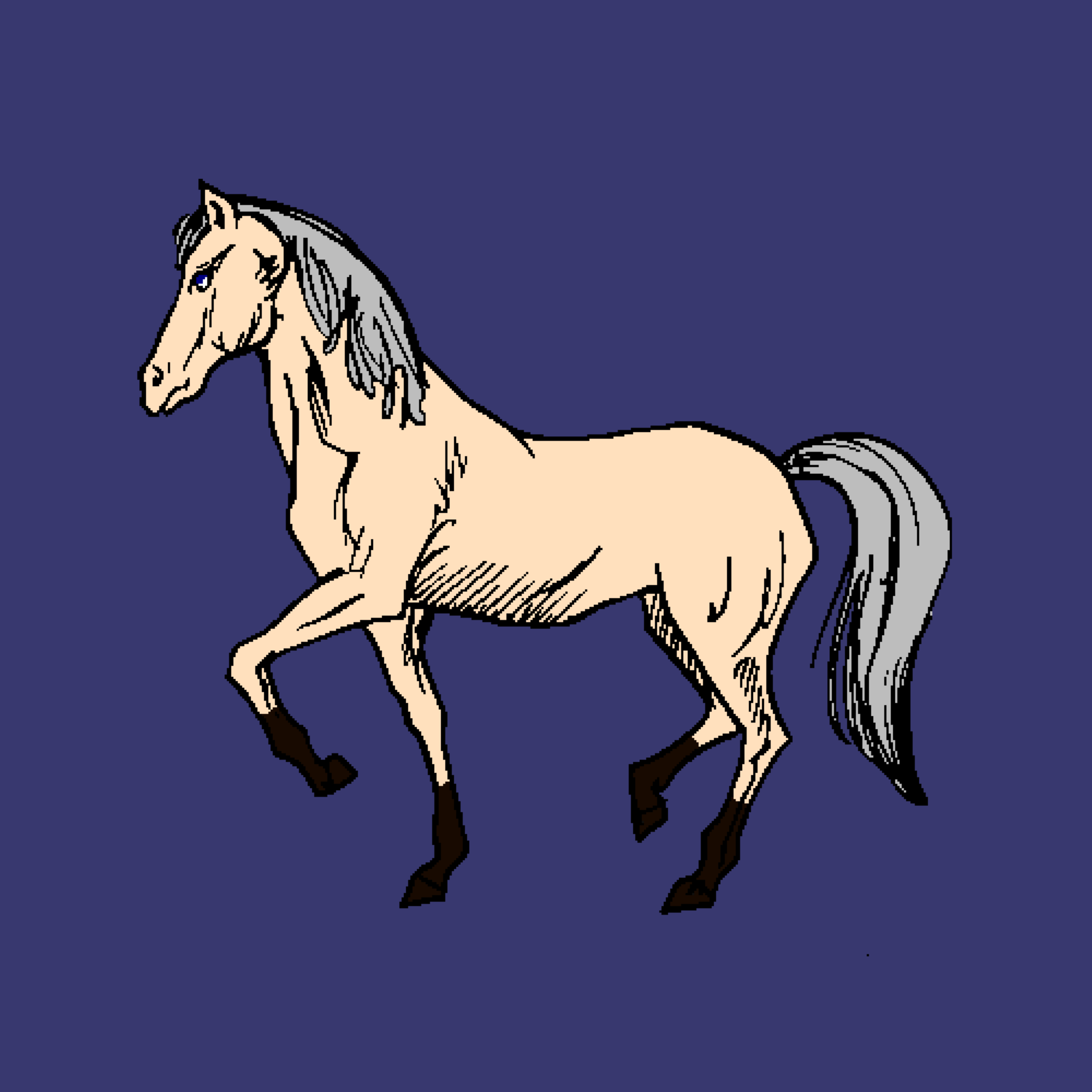 Nft Pixel Horses #0009