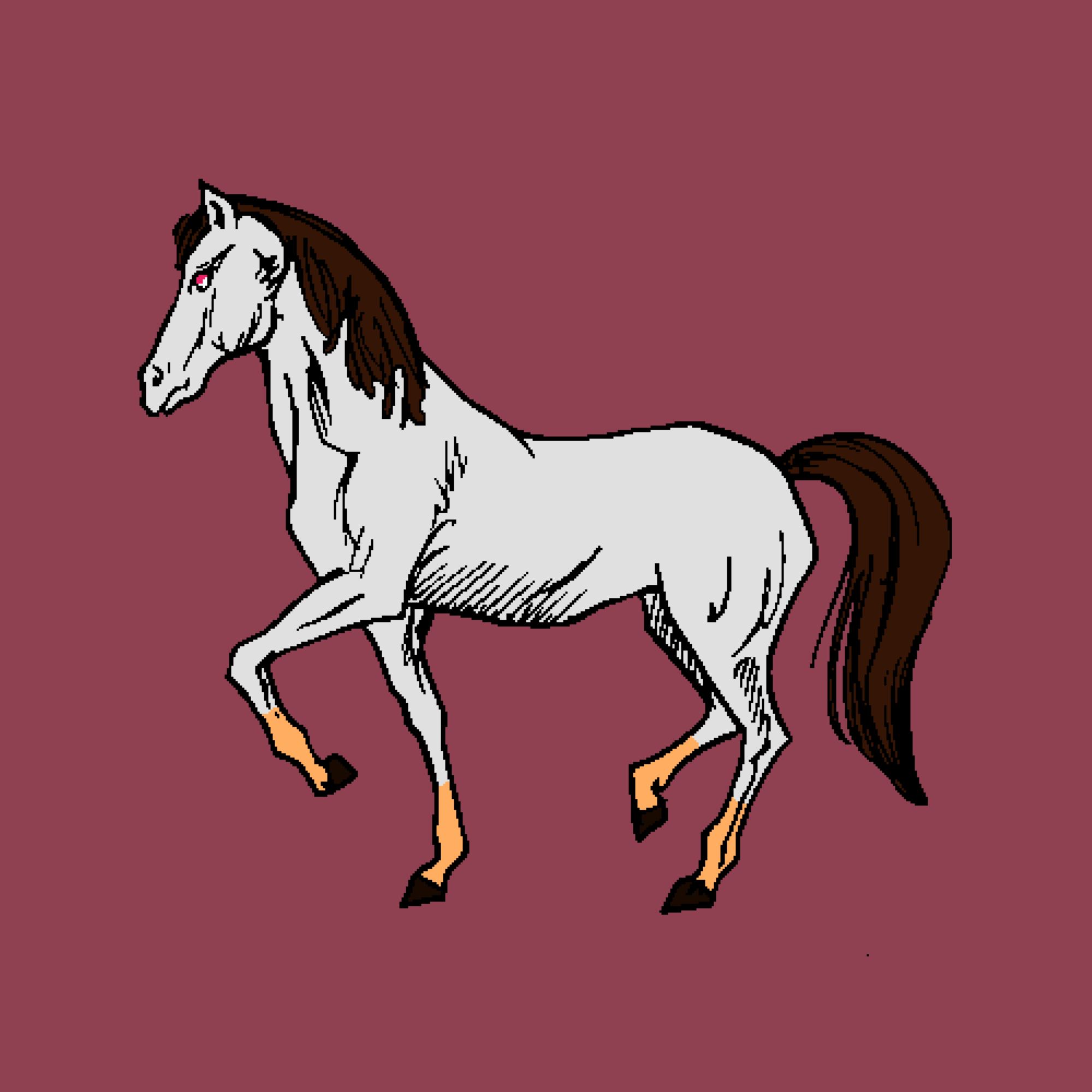 Nft Pixel Horses #0014