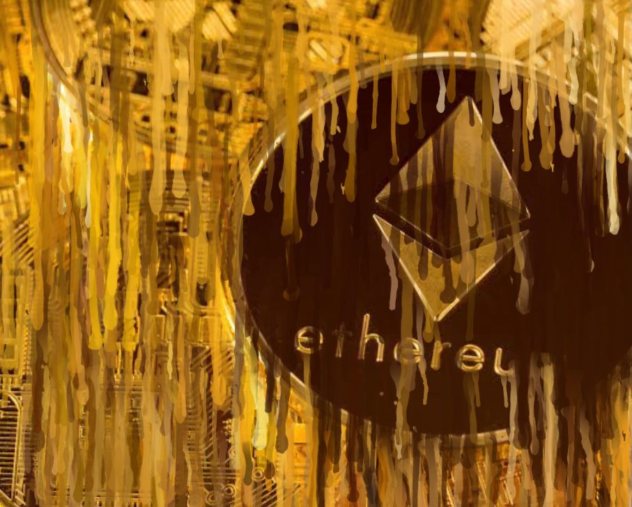 Nft Eth coin paint drip