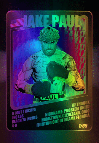 JAKE PAUL'S FUTURE OF BOXING ROOKIE CARD | NFT Collection | Airnfts