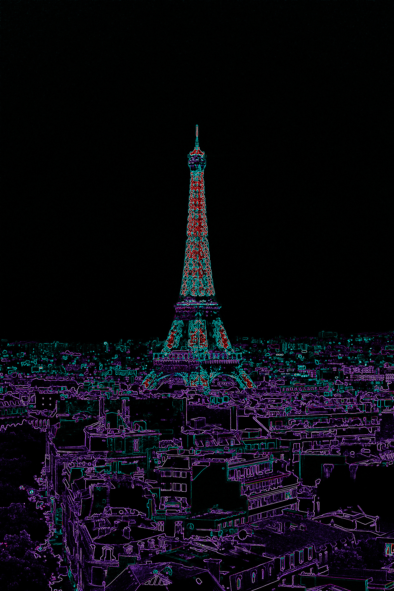 Nft Neon City of Paris